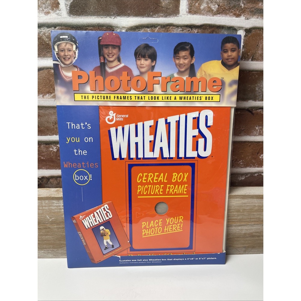 Vintage Wheaties Cereal Box Picture Photo Frame For 4x6 Or 5x7